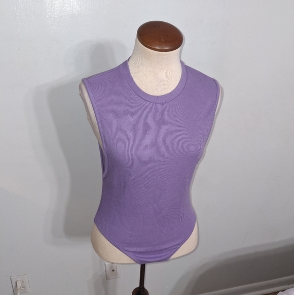 Tops - Purple Sleeveless Bodysuit- W Sz Small